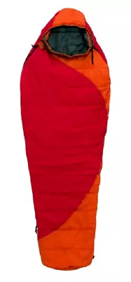 Ozark Trail 50f Thermolite Quallo Mummy Extra Long Sleeping Bag Red/orange *dm • $29.99