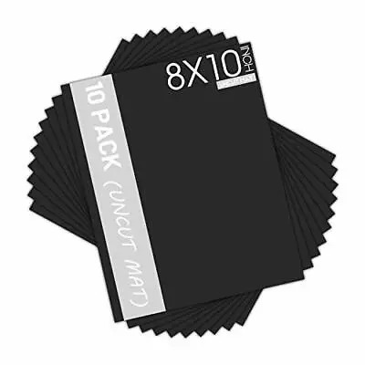 10-Pack 8x10 Backing Boards Full Sheet For Art Prints Photos Black • $18.98