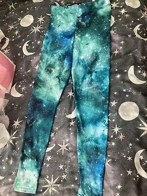 Black Milk Interstellar Galaxy Ladies Casual/Active Leggings Pants - Size Medium • £25