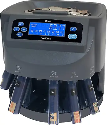 Nadex S540 Pro | Coin Counter Sorter And Wrapper | Sorts Up To 300 Coins Per M • $275.99