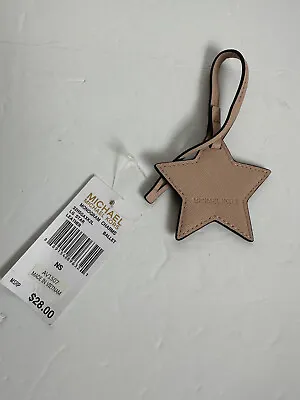 NWT Michael Kors Ballet Leather Star Purse Bag Charm Luggage Tag Purse • $14.99