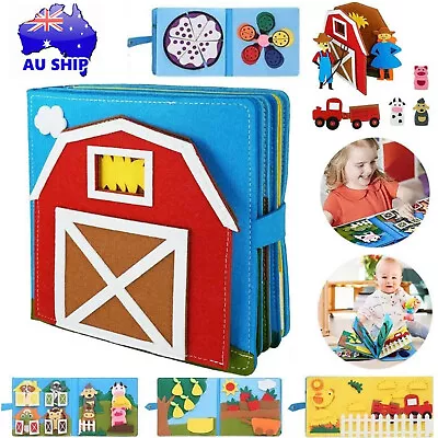 Montessori Sensory Board Toddler Busy Board Intelligence Learning Toys Baby Toy • $19.85