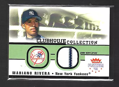 2002 Fleer MARIANO RIVERA Game Relic 2 Color Jersey Card New York Yankees HOF • $7