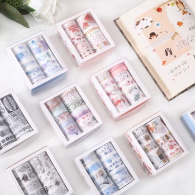 $6.35 • Buy 10 Rolls Cartoon Washi Tape DIY Scrapbooking Masking Album Stationery Card Decor