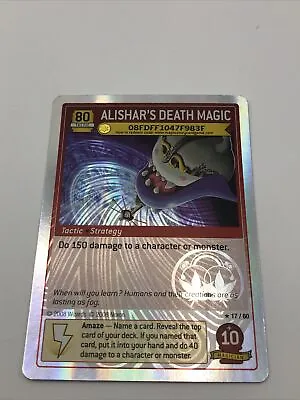 Maple Story TCG Trading Card Game - Holographic Nova Alishar’s Death Magic 17/60 • $51