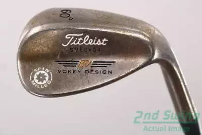 Titleist Vokey Spin Milled Oil Can Wedge Lob LW 60° Steel Wedge Flex Right 35.25 • $52.89