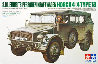 Tamiya 1/35 German Horch Type 1A Ltd Ed. 35052 Military Model Kit • £14.28