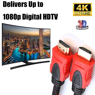 20M Premium HDMI Cable HDMI To HDMI V1.4 Ultra HD 4K 2160P 1080P High Speed Cord • $9.99