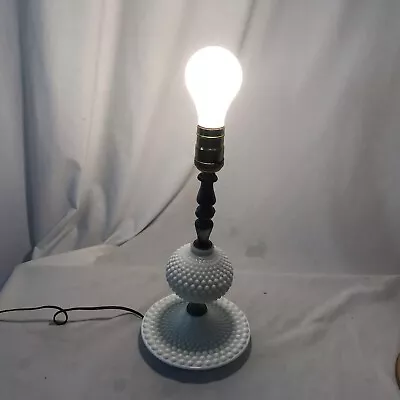 Vintage White Hobnail Lamp Leviton USA Works • $12.10