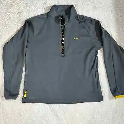 Nike Pullover Men Size Large Fitdry LiveStrong Pullover 1/4 Zip Running • $15