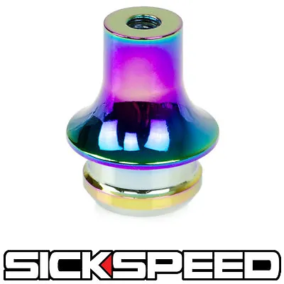 Neo Chrome Shift Knob Boot Retainer/adapter Manual Gear Shifter Lever 10x1.25 • $17.88