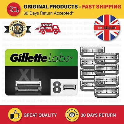 Gillette Labs Razor Blade Refills | Pack Of 8 XL | GENUINE & SEALED 🔥🔥 • £18.95