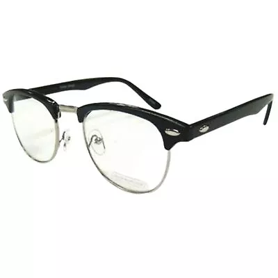 Nerdy Soho Glasses With Black And Silver Frames Malcolm X 50's 60's • $25.14