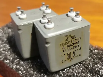 (matched Pair) SEL Line Audio Transformers 600:3k Siemens EMT Telefunken Malotki • $120