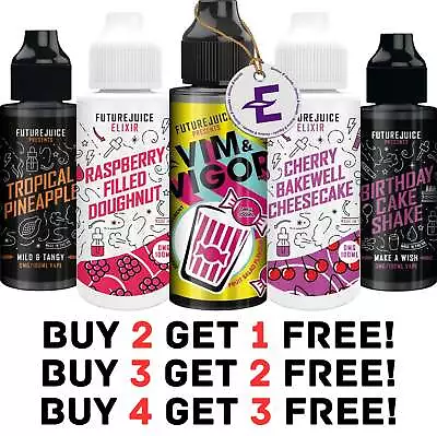 Future Juice Shortfill Vape 70/30 100ml E Liquid 0mg No Nicotine VG PG Sub Ohm • £10.94