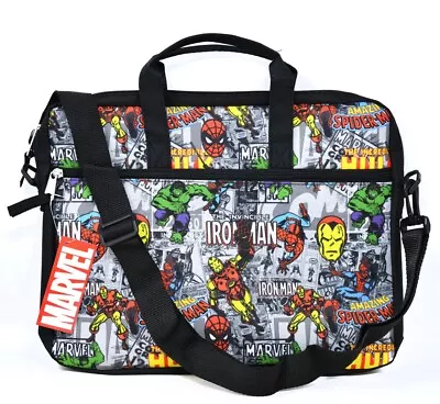 Marvel Avengers Universe All Over Print 12 Inch Tablet Bag With Shoulder Strap • $15.10