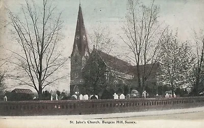 £1.69 • Buy A England Sussex Old Antique Postcard English Burgess Hill Church