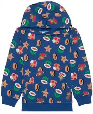 HYBRID Little Boys Super Mario Long Sleeve Pullover Fleece Sweatshirt 4 • $17.99