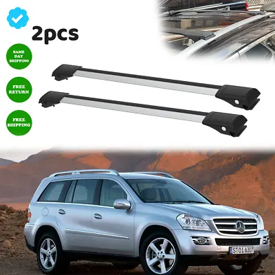 Mercedes-Benz GL-Class X164 2006-2012 Roof Rack Cross Bars Silver 2x Carrier • $129