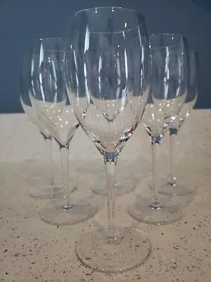 $104.99 • Buy Antique Vintage Set 6 VAL ST LAMBERT VSL Crystal Wine Glass Sherry Cordials 7.5 