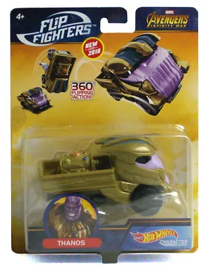 Hot Wheels Thanos Infinity War Flip Fighters Character Car 1:43 Scale Marvel New • $12.95
