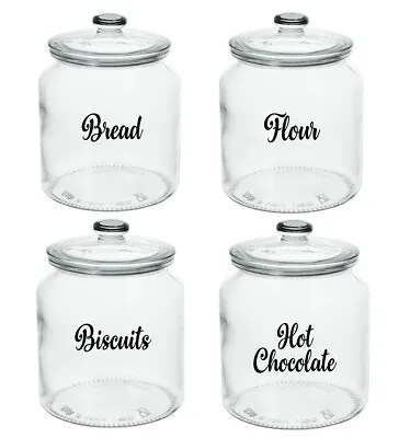 £1.98 • Buy Kitchen Labels For Glass Jars Tins Canisters Tubs Storage Boxes Pot Tea Stickers