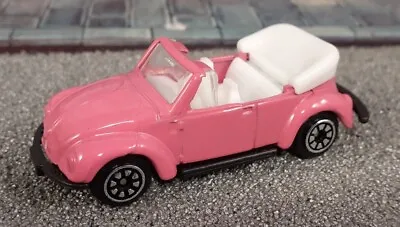 Vintage Welly VW Volkswagen Bug Beetle Convertible Pink Mint China Tomica Copy • $9