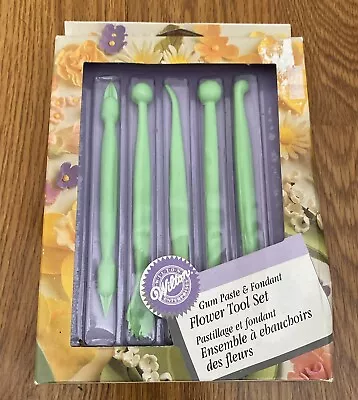 Wilton 5 Pcs Gum Paste & Fondant Cake Flower Making Tool Kit New • $7.99