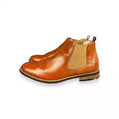 Zriang Men's Brown Chelsea Boot Size 12 Pull On Casual Leather Business • $16.97