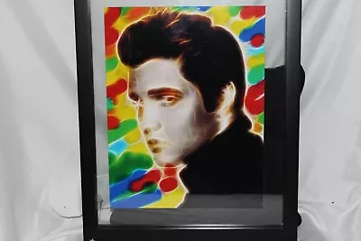 Elvis Presley Framed Picture 12 Inches Tall By 16 Inches Wide Used • $15