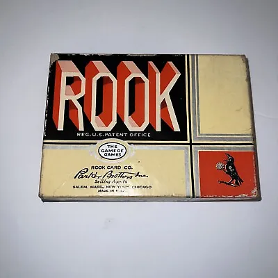 Vintage 1943 Parker Bros Co. Rook Card Game Raven Crow Decor Cards • $8.99