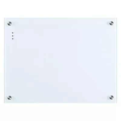 Magnetic Glass Whiteboard Notice Board 60 X 90 Cm Dry Erase Ultra White • £29.13