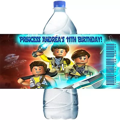 (10) Personalized LEGO STAR WARS Water Bottle Labels Party Favors 2 Sizes • $10.99