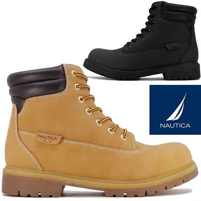 Mens Hiking Walking Boots Ankle Combat Military Work Trekking Army Biker Boots • £19.95