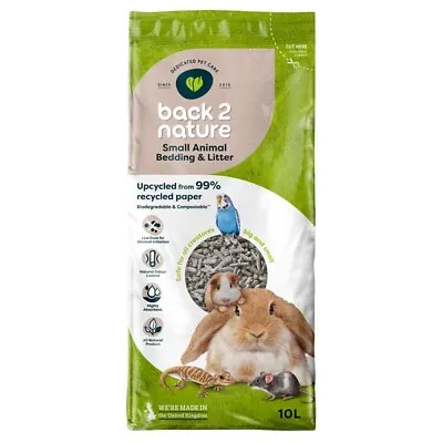 Back To Nature Small Animal Rabbit Guinea Pig Bedding And Litter 10 Litre • £11.79