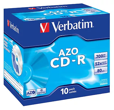 Verbatim CD-R AZO Crystal 700 MB 10 Pc(s) • £21.22