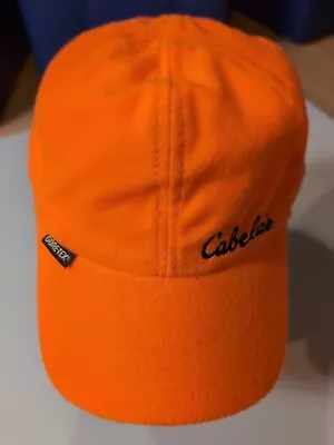 Cabelas Gore-Tex Thinsulate Orange Cap Ear Flap Hat • $25