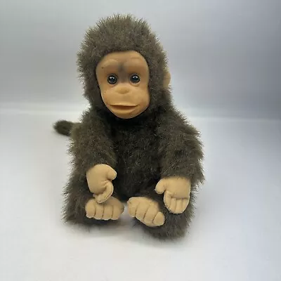 Vintage 1994 Hosung 14  Baby Monkey Chimpanzee Hand Puppet Plush W Squeak Works • $34.44