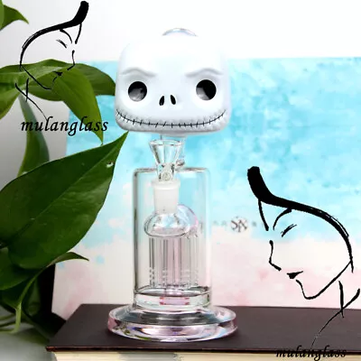 2024 New Skull Bongs Eyes Monster Water Pipe-Girly Pink Percolator Glass Hookah • $49.99