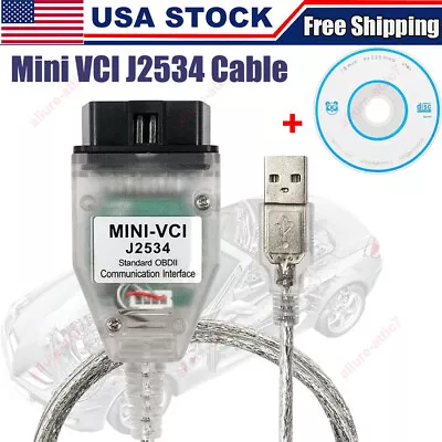 Newest V18.00.008 Mini VCI J2534 OBD2 Diagnostic Cable For Toyota TIS Techstream • $26.99