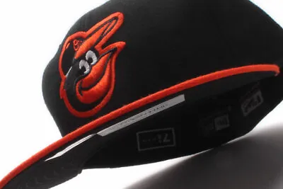 New Era Baltimore Orioles MLB Game On Field Fitted Cap Black UV USA No Logo • $46.76