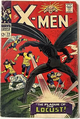 X-Men #24 1st Appearance Locust! Full Appearance Tigra! Marvel 1966 *VG* • £32.43