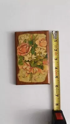 Vintage Wooden  Wall Decor  Wild Flowers • $1.99