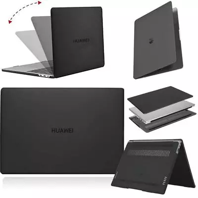 Matte Black Laptop Shell Case Cover Fit HUAWEI MateBook 13 /14/D15/ X Pro 13.9 • £9.49