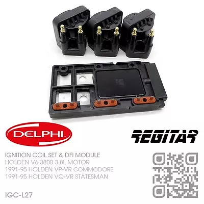 Delphi Ignition Coils & Regitar Dfi Module V6 3800 3.8l [holden Vp-vr Commodore] • $282.50