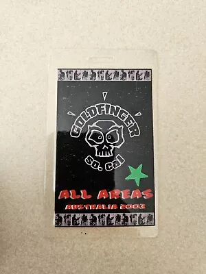 Vintage Goldfinger Backstage Pass Personaly Used Michael Chugg Laminate • $20