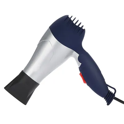 Lightweight Foldable Mini Hair Dryer Blow Dryer EU Plug 220V Silver CHU • $12.94