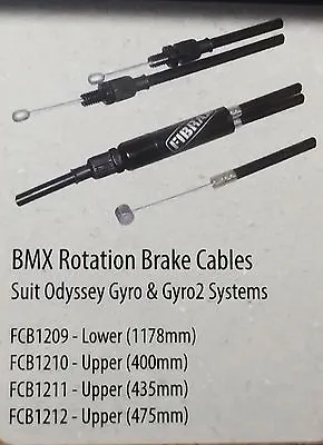 FIBRAX 1178mmmm BMX BIKE LOWER GYRO BRAKE CABLE  (FCB1209) • £5.60