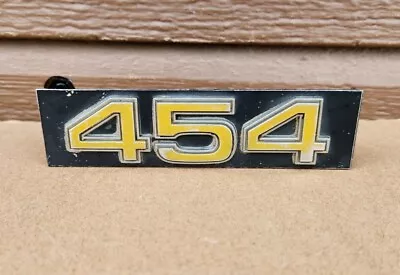 Vintage 70's Chevrolet 454 Front Grill Emblem Numbers 349932  • $40