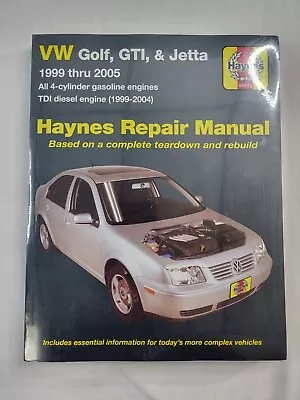 Haynes 1999-2005 VW Golf GTI Jetta Gas & TDI Repair Service Workshop Manual 708X • $25